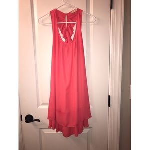 Pink sleeveless summer dress